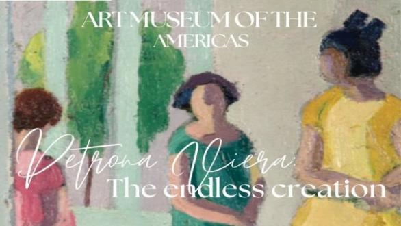 cartel de la muestra "Petrona Viera: creación sin fin"