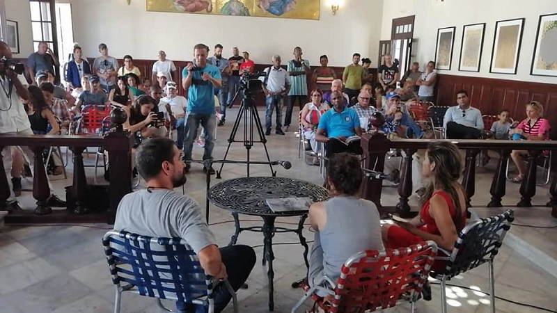 The presentation to a room full of artists, curators and cultural directors of Matanzas
