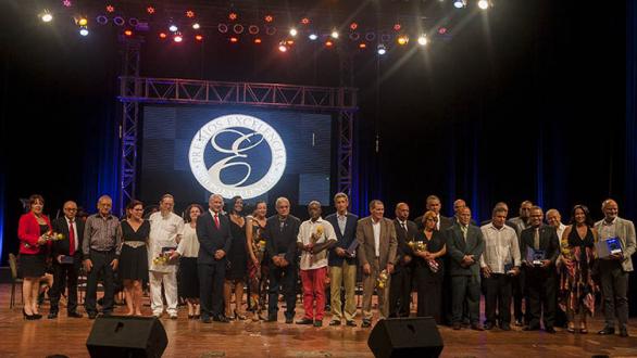Foto de los premiados 