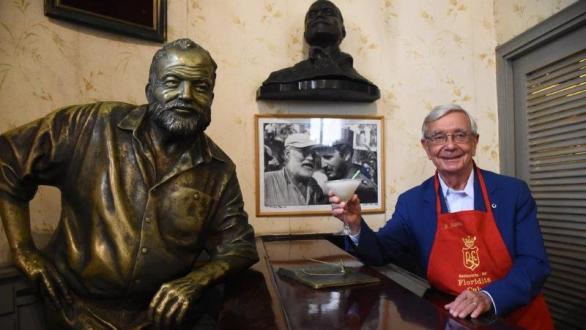 Rafael Ansón en El Floridita