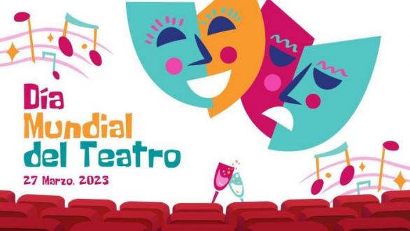 cartel del día mundial del teatro 