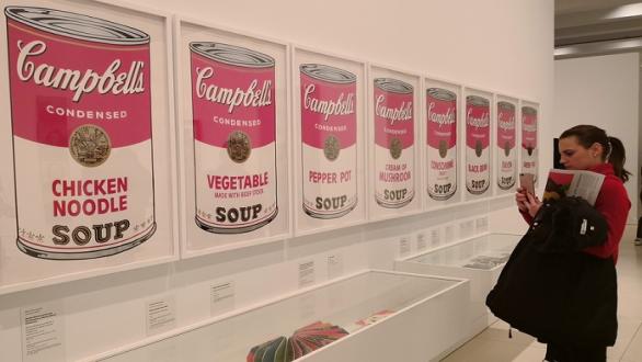 Parte de la serie de latas de sopa de CAmpbell´s