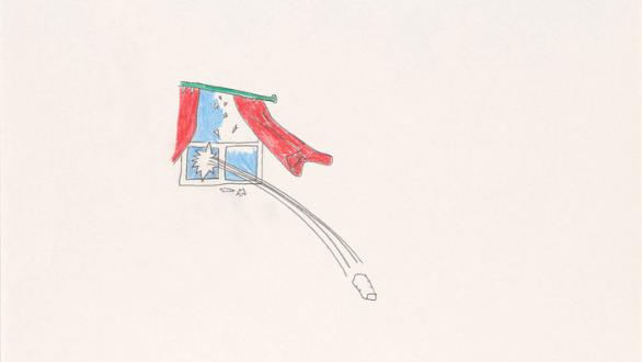 Sereina Steinemann, from the series The Panic Fear of the 13, pencil and colored pencil on paper, 14.8 x 21 cm, Courtesy of the artist