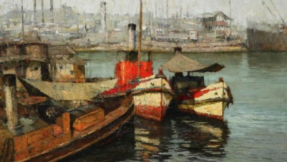 “Proas“ − óleo sobre lienzo − 105x130cm. − 1962