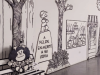 Mafalda protagoniza una exposición inmersiva en Panamá dedicada al legado de Quino