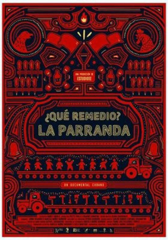 Cartel de qué remedio, parranda 