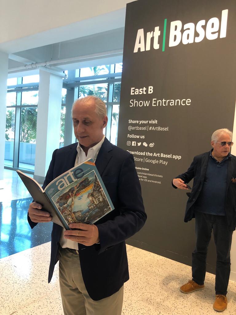 José Carlos de Santiago, president of the Excelencias Group, toured the Art Basel Miami fair again.