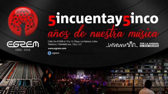 Cartel de la EGREM en su aniversario 