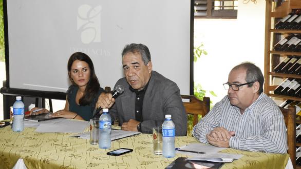 Vista de la conferencia de prensa