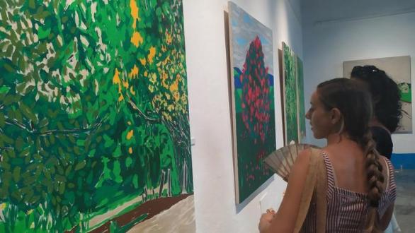 Vista de la exposición pintando el paisaje 