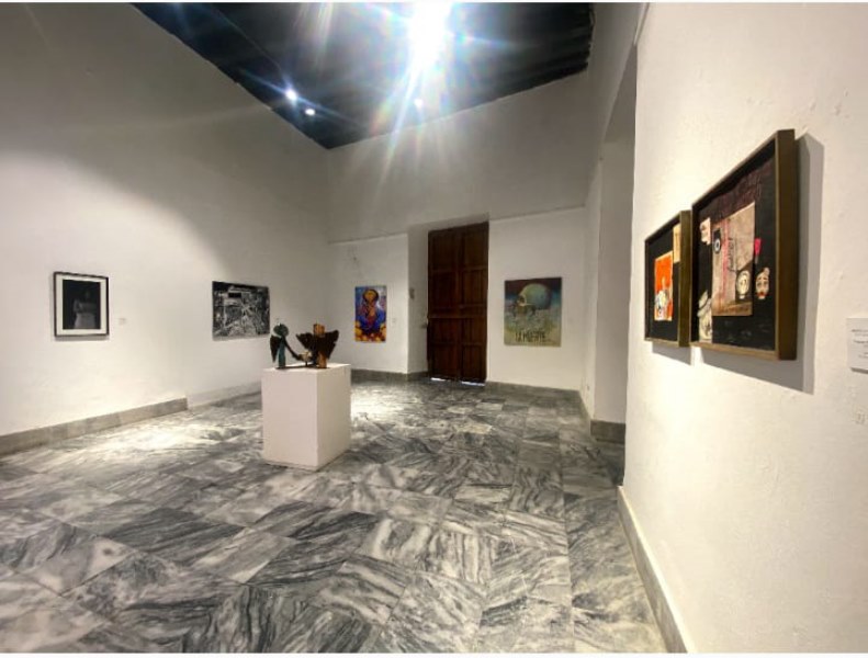 Obras en la muestra colectiva Vaso de tiempo