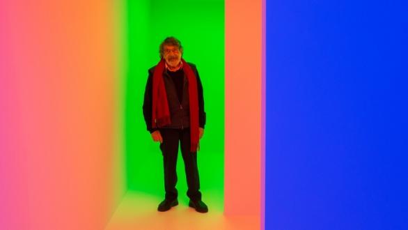 Carlos Cruz-Diez, Savannah, Georgia, USA, SCAD Museum of Art, deFINE ART 2017 © Photo: Articruz / Rafael Guillén © Carlos Cruz-Diez, Bridgeman Images, 2023/ Tomada de RRSS 