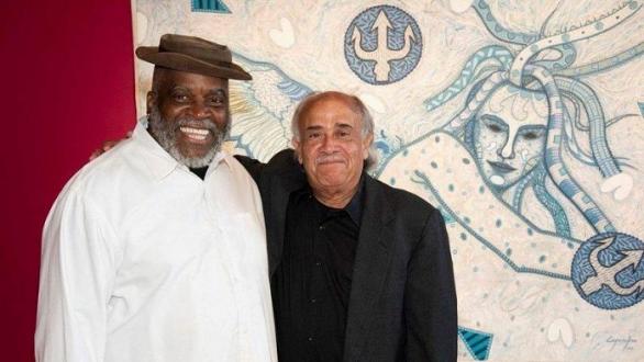 López Oliva con Georges Nnamdi 