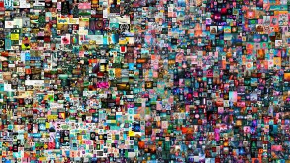 Detalle de la obra "Everydays - The First 5000 Days" de Beeple.