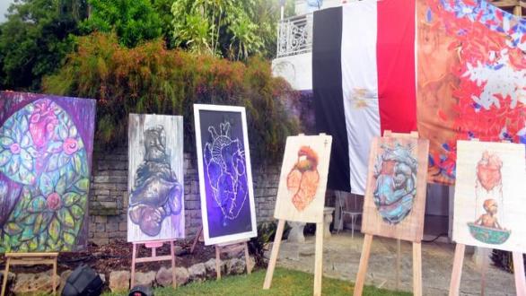 Vista de la exposición "El corazón de Egipto en Cuba"