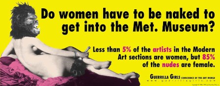 Matadero Madrid presenta Guerrilla Girls 1985-2015, 30 años de activismo feminista
