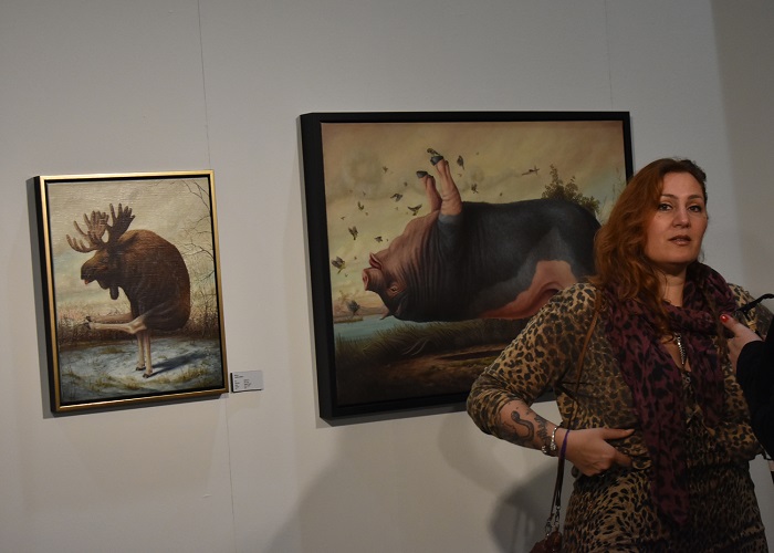 Miss Van, at the Fousion Gallery stand 