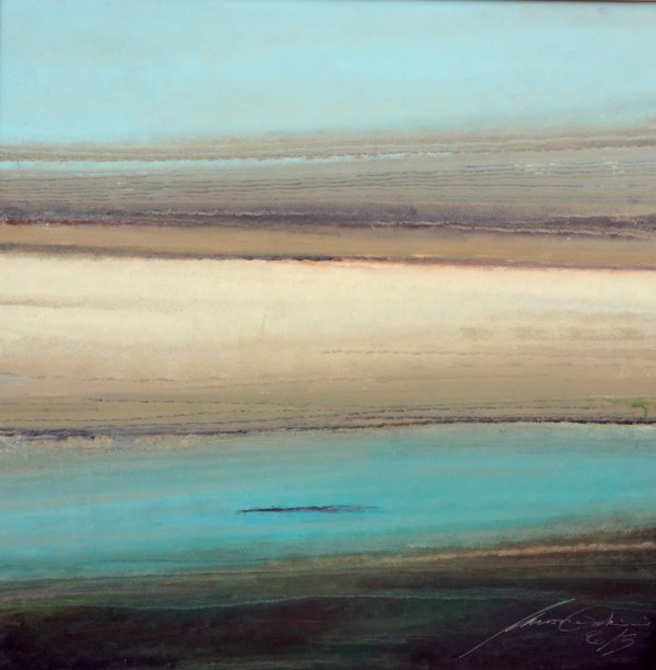 Massimo Cedrini - Hope 100x100 cm mix óleo sobre madera 