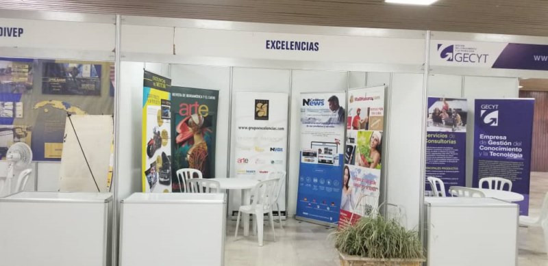 Stand del Grupo Excelencias en el Circuito Networking Cuba