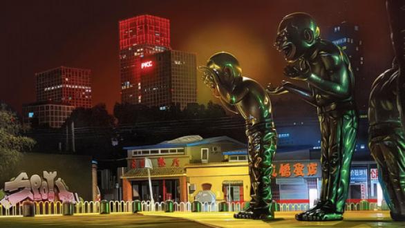 estatuas en la ciudad