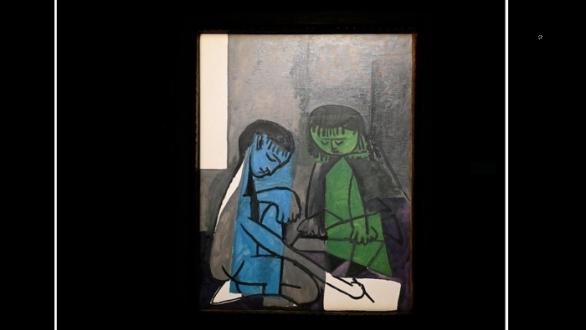 Pablo Picasso, The two children on view (1954) en Gary Nader Art Centre.