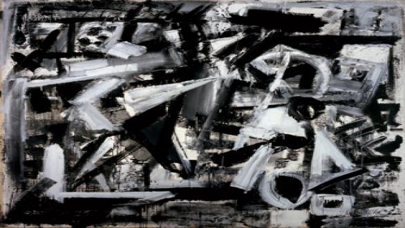 obra de arte- Emilio Vedova, De America ’76 – 7, 1976. Photo Paolo Vandrasch, Milano. © Fondazione Emilio e Annabianca Vedova, Venice.