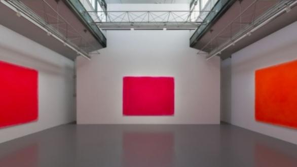Landscape I, II, III 1968 / 2015 Spray paint on canvas 218.2 × 291 cm Private collection, deposited at The Museum of Modern Art, Gunma Photo: Nobutada Omote