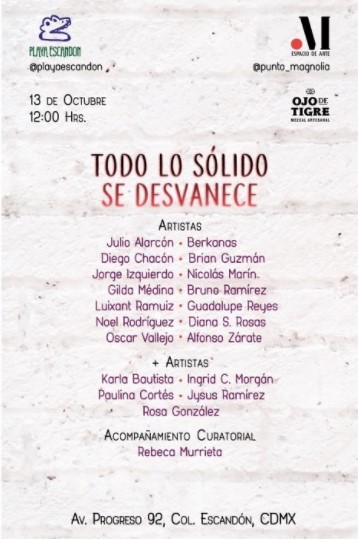 exposición "Todo lo sólido se desvanece"