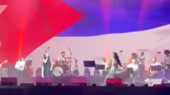 vista de la presentación cultural de Cuba en Expo Dubai 2020