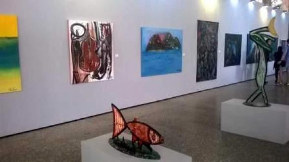 Banda Ancha: el jazz en la pintura. Foto: Mirtha Guerra