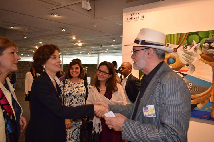 Cuban Painter Participates at UNESCO's Exhibition
