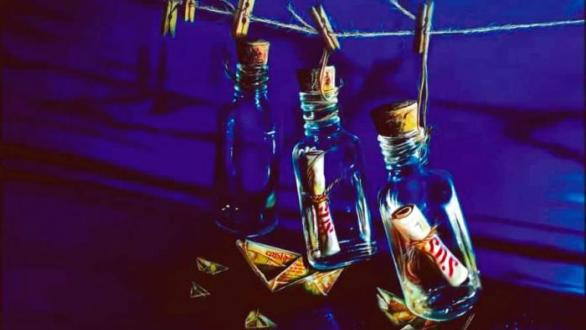 Obra de la exposición "Bajo el mar…no todo es azul"