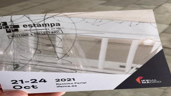Invitación a la feria Estampa 2021