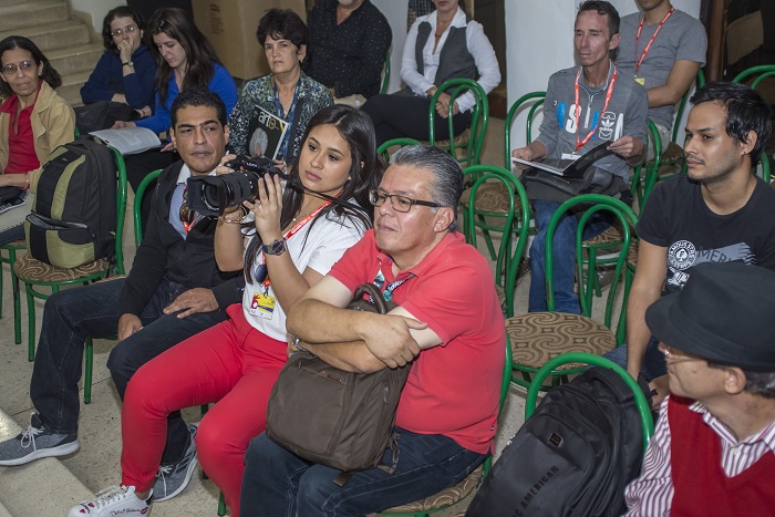 Amigos mexicanos en la presentación