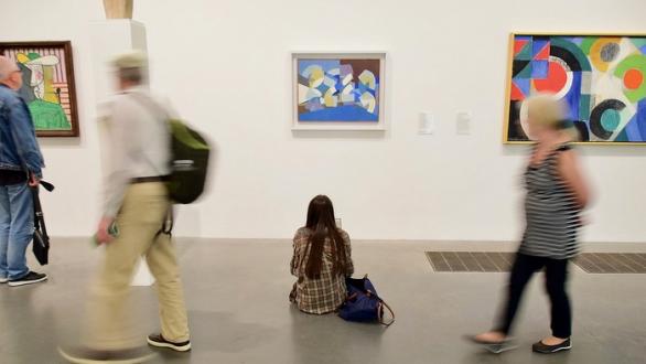 vista de una galería de arte 