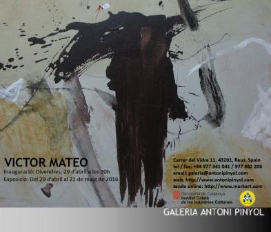 Víctor Mateo en la Galería Antoni Pinyol 