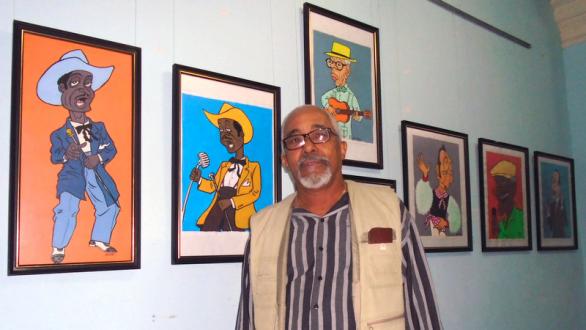 Lacoste en su exposición 