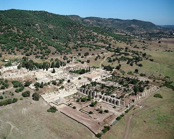 Vista aérea de la Ciudad Califal de Medina Azahara