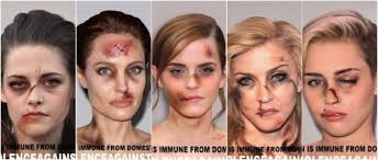 Palombo presenta una nueva campaña con celebridades como Madonna o Angelina Jolie como víctimas de violencia machista