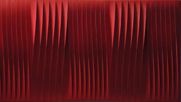 Pino Manos Sincronico Rosso Cadmio , 2014 Acrylic on Canvas 28 x 47 in. | 70 x 120 cm.