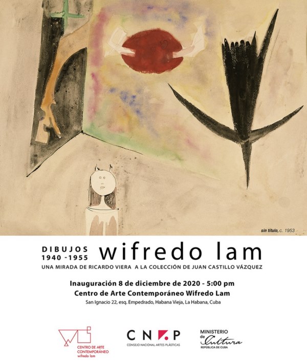 Invitación muestra de Dibujos de Lam 