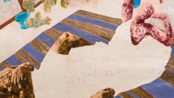 Nengi Omuku, Reclining Figures (detalle), 2022. Cortesía del artista y Pippy Houldsworth Gallery, Londres