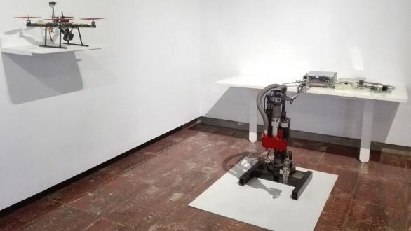 Dron y brazo manipulador