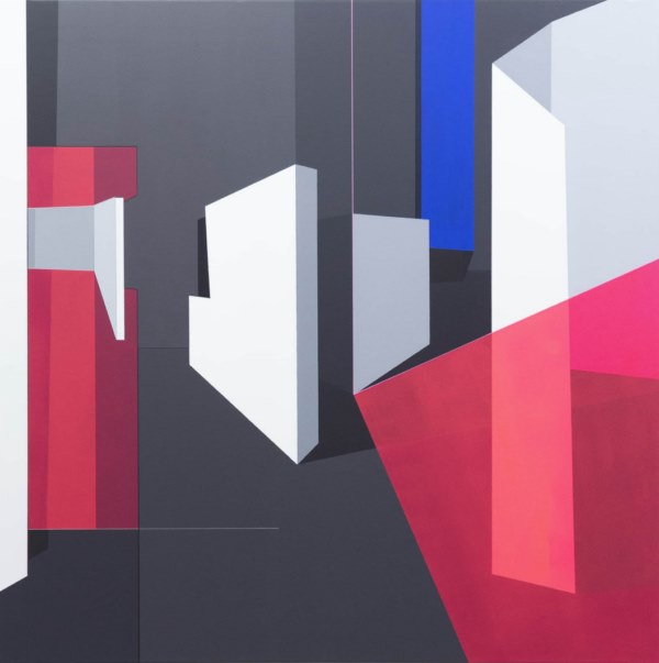 PABLO PÉREZ PALACIO HORIZONTE EN CONSTRUCCIÓN 04 Acrílico sobre tela / 120 x 120 cm / 2020