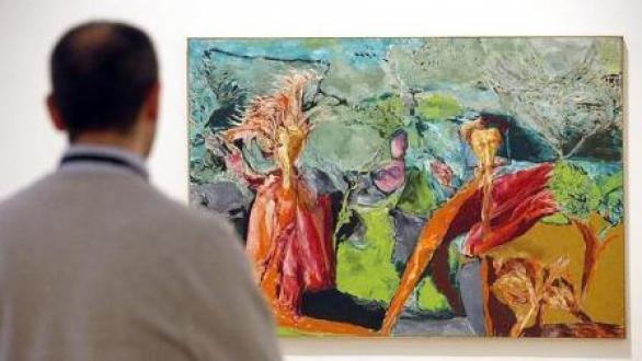 Una de las obras del grupo Gaur expuestas en el Museo de Bellas Artes de Bilbao - EFE