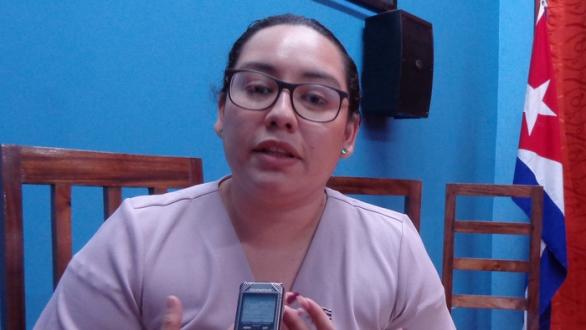 Sra. Shantal Marin. Responsable de negocios de la Embajada de Belice en Cuba