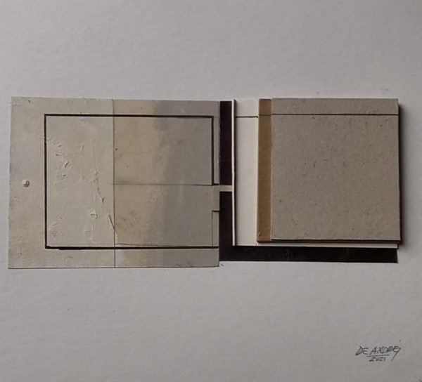 Obra del artista Juan Andrés, exposición Del espíritu y la forma 