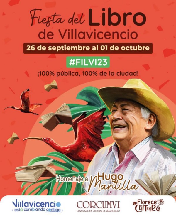 cartel de la Fiesta del Libro en Villavicencio