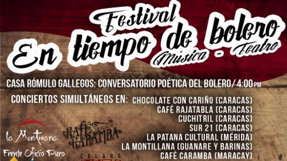 cartel del festival de bolero de Venezuela 