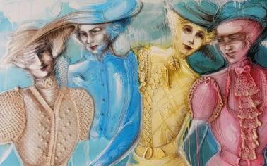Obra de la muestra "Degustación textil"